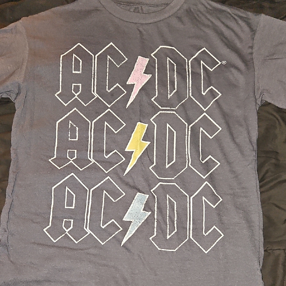 AC/DC Graphic T-Shirt in Gray